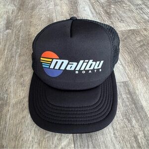 Malibu Boats Black Trucker Hat - Cushy Style
